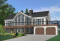 front - BASE MODEL - Stunning 4 beds 3 baths lake / mountain house plan, 2 fireplaces, open concept, 2-car garage, x-large deck - The Timberline 2