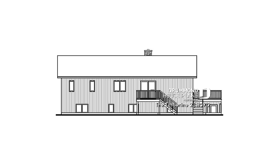 rear elevation - The Timberline 2