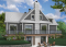 Rear view - BASE MODEL - 4 bedroom lakefront cottage including 2 master suites, double garage, open floor plan concept - Bonavista