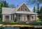 Rear view - BASE MODEL - Beautiful panoramic view ranch style house plan, master suite on main floor, open floor plan, wraparound porch - Louisia 6