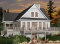 Color version 4 - Rear - Open floor plan lakefront cottage house plan with large deck, master and living with fireplace - The Pocono 2