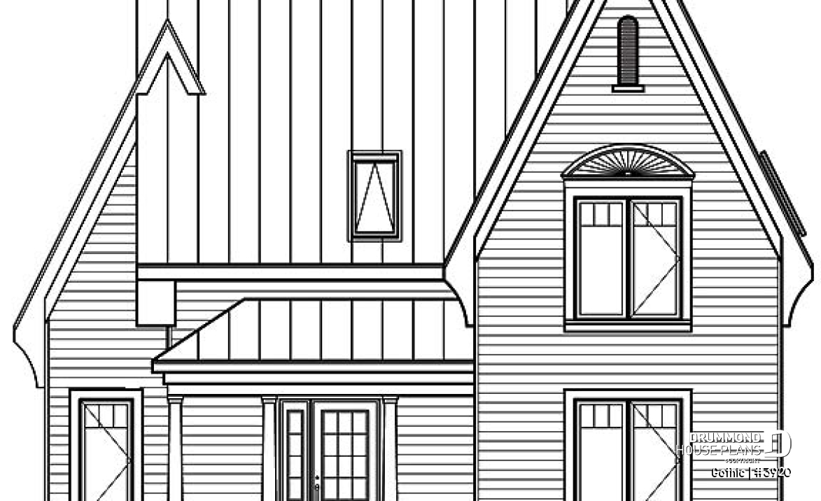 front elevation - Gothic