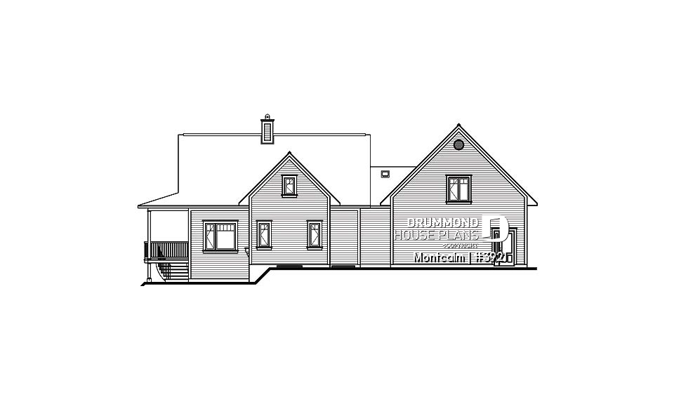 rear elevation - Montcalm
