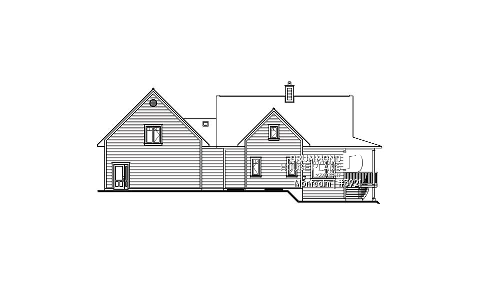 rear elevation - Montcalm