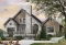 Color version 6 - Rear - Mountain style cottage plan, 3 bedrooms, garage, master suite on main floor, mud room, fireplace, mezzanine - The Wynstone