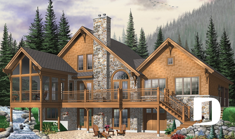 Rear view - BASE MODEL -  - The Lodge