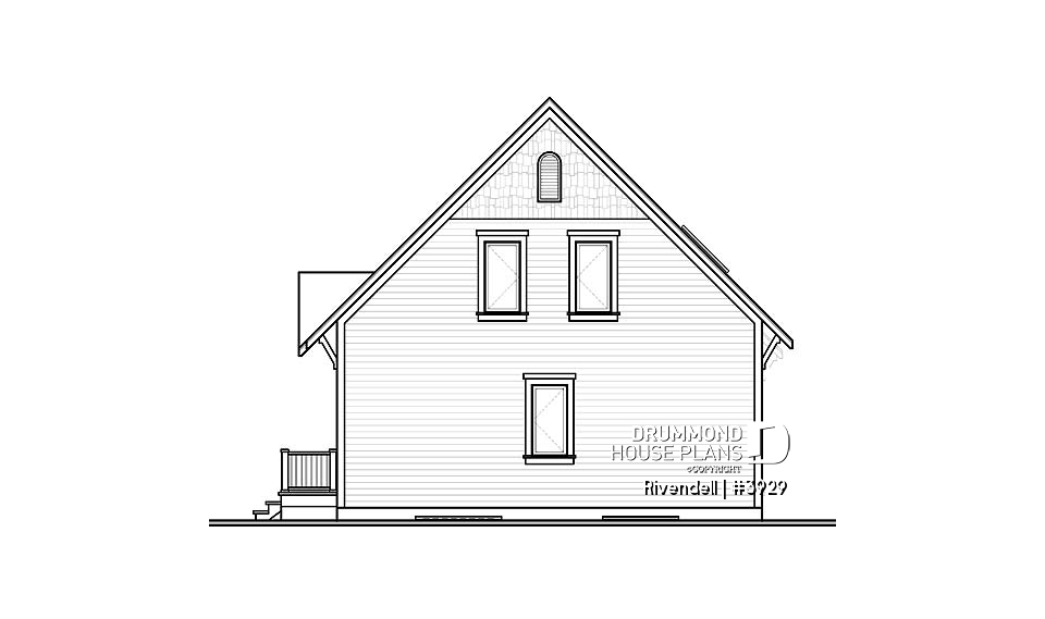 rear elevation - Rivendell