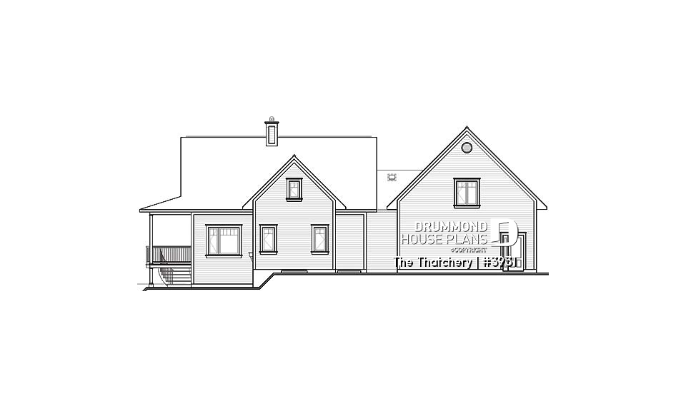 rear elevation - The Thatchery