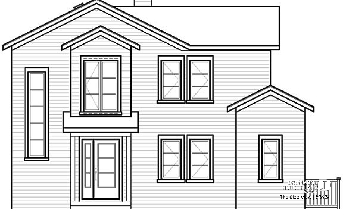 front elevation - The Clearview