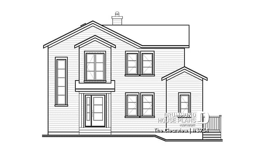 front elevation - The Clearview