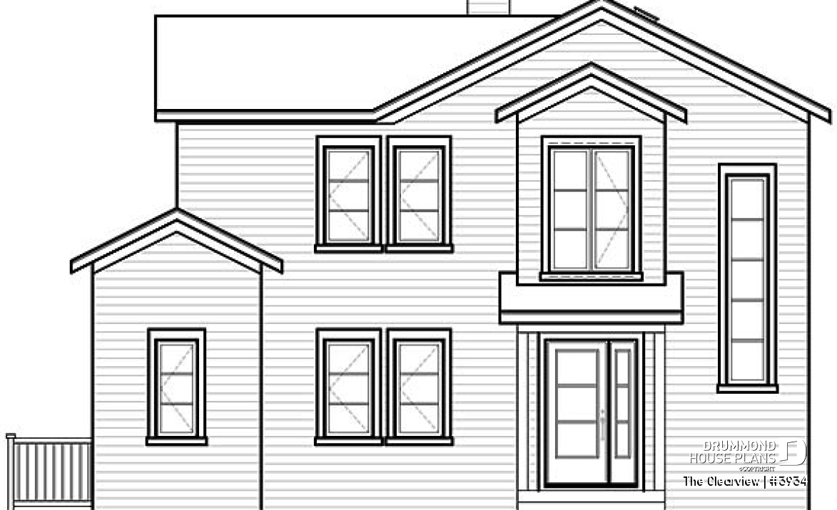 front elevation - The Clearview