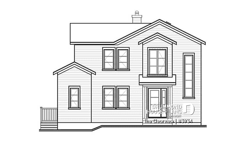front elevation - The Clearview
