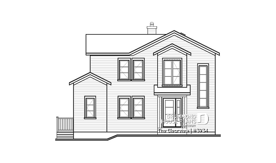 front elevation - The Clearview