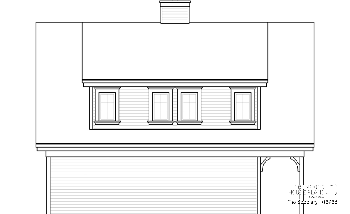 rear elevation - The Saddlery