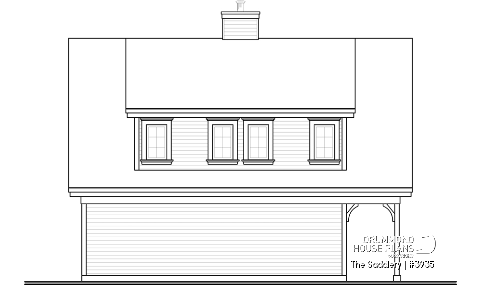 rear elevation - The Saddlery