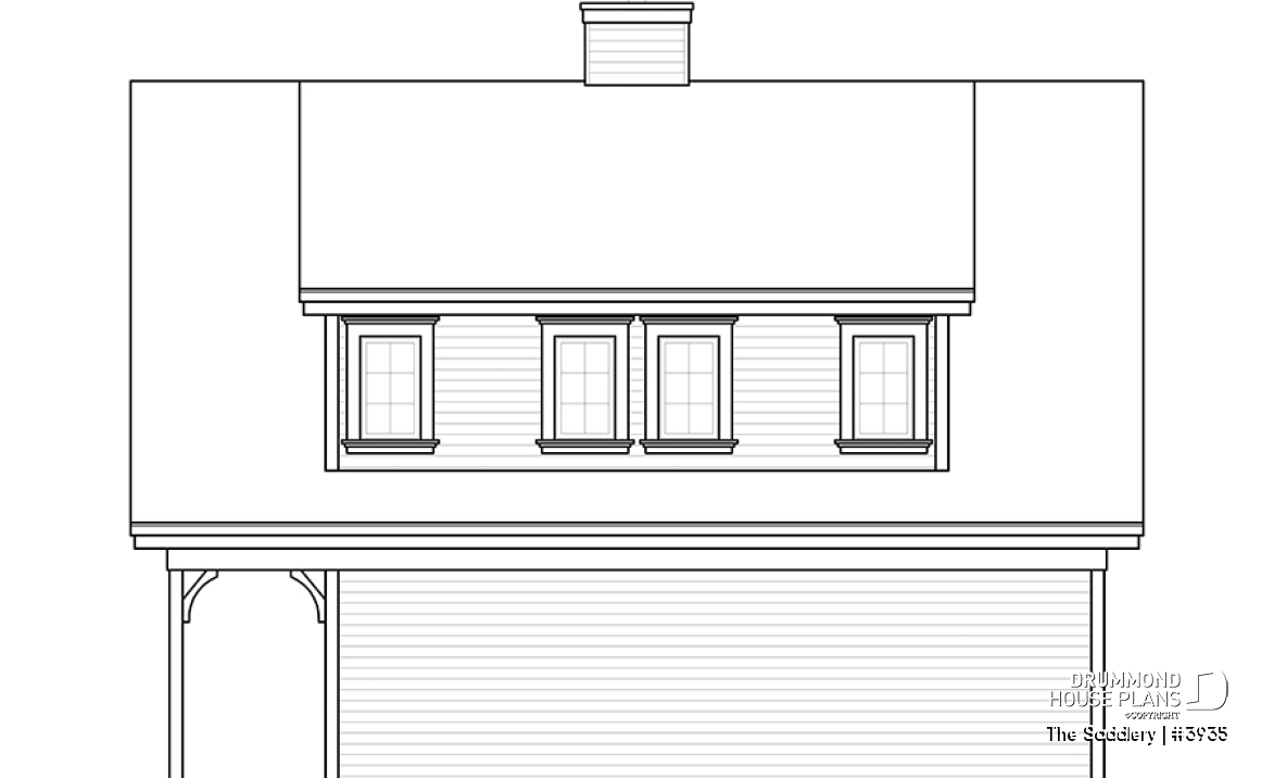 rear elevation - The Saddlery