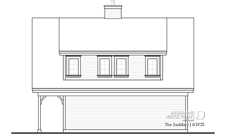 rear elevation - The Saddlery