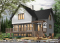 Color version 2 - Rear - Great 3 bedroom transitional style cottage with open layout concept and fireplace, large deck - Aubervillier