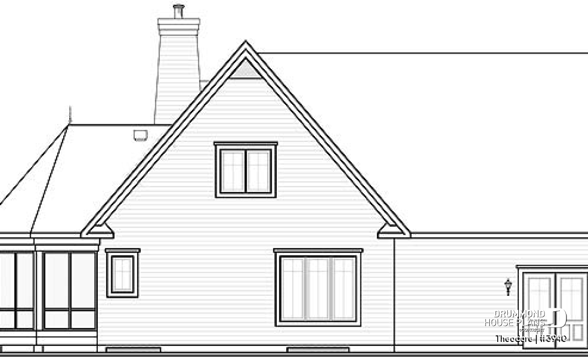rear elevation - Theodore