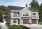 front - BASE MODEL - Panoramic 4 bedroom lakefront or mountain house plan, reverse floor plans, 2-car garage - Southampton