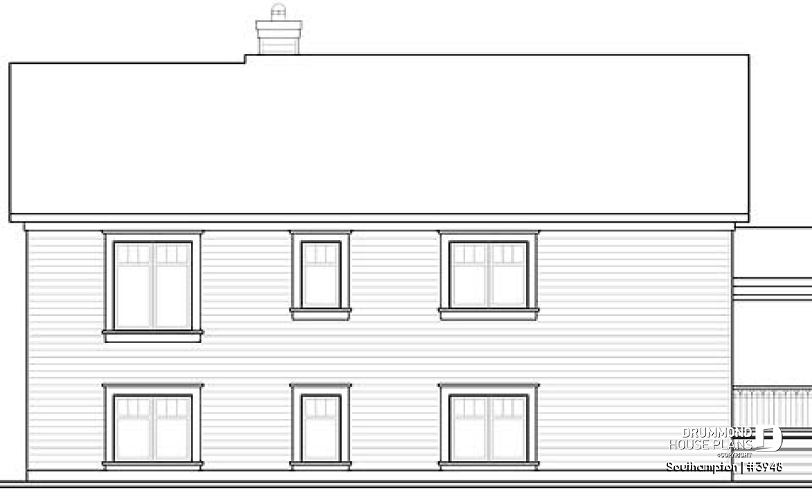 rear elevation - Southampton
