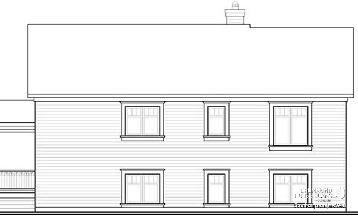 rear elevation - Southampton