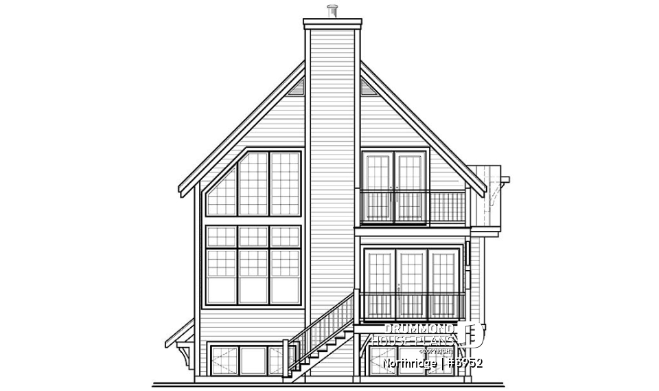 rear elevation - Northridge