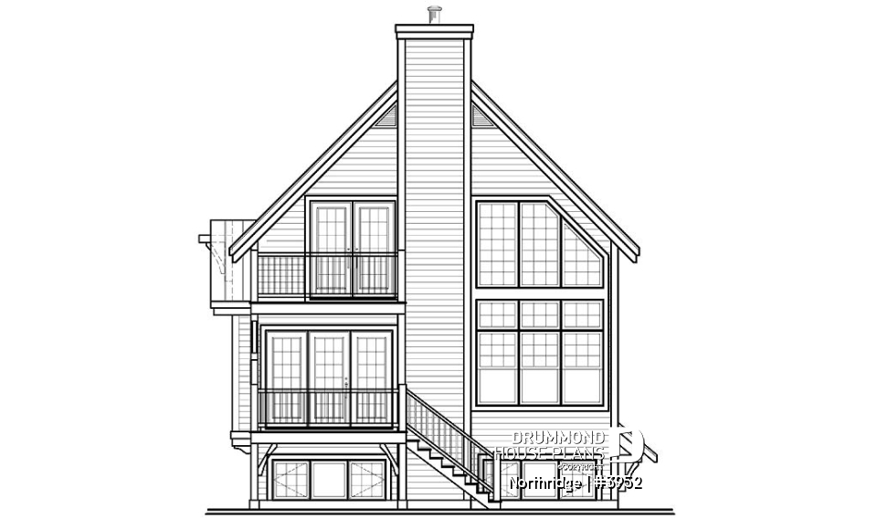 rear elevation - Northridge