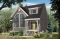 Color version 8 - Front - 1 to 3 bedroom cottage house plan, cathedral ceiling, great master suite, pantry, and more! - Chestnut