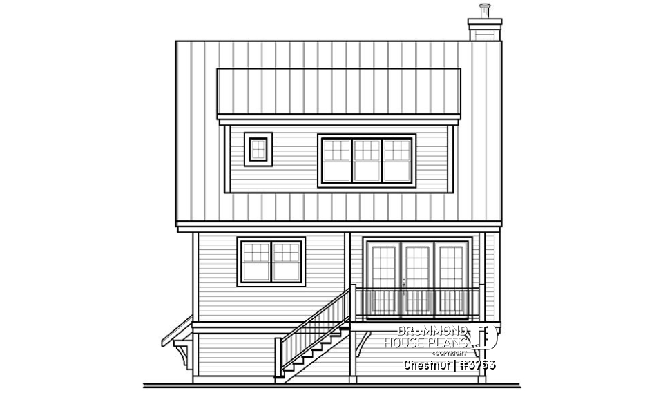 rear elevation - Chestnut