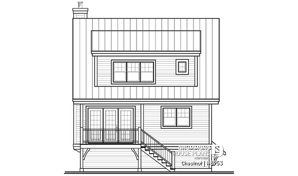 rear elevation - Chestnut