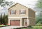 front - ORIGINAL MODEL - One-car garage apartement plan, workshop space, 2 bedrooms, cathedral ceiling on second floor - Burrard 2