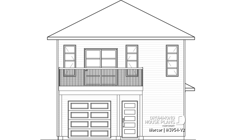 rear elevation - Mercer