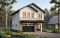 front - BASE MODEL - Two-car garage plan with a complete two-bedroom apartment above, ideal for waterfront properties or view lots. - Mercer 4