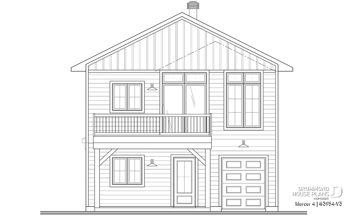 rear elevation - Mercer 4