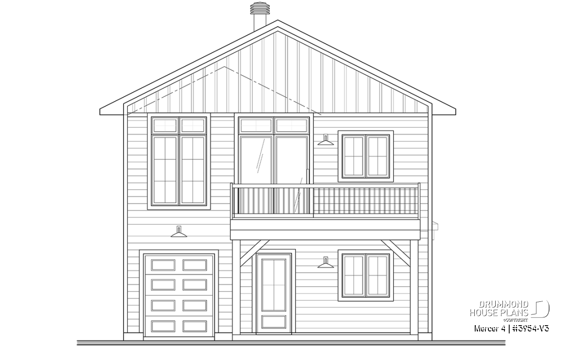 rear elevation - Mercer 4