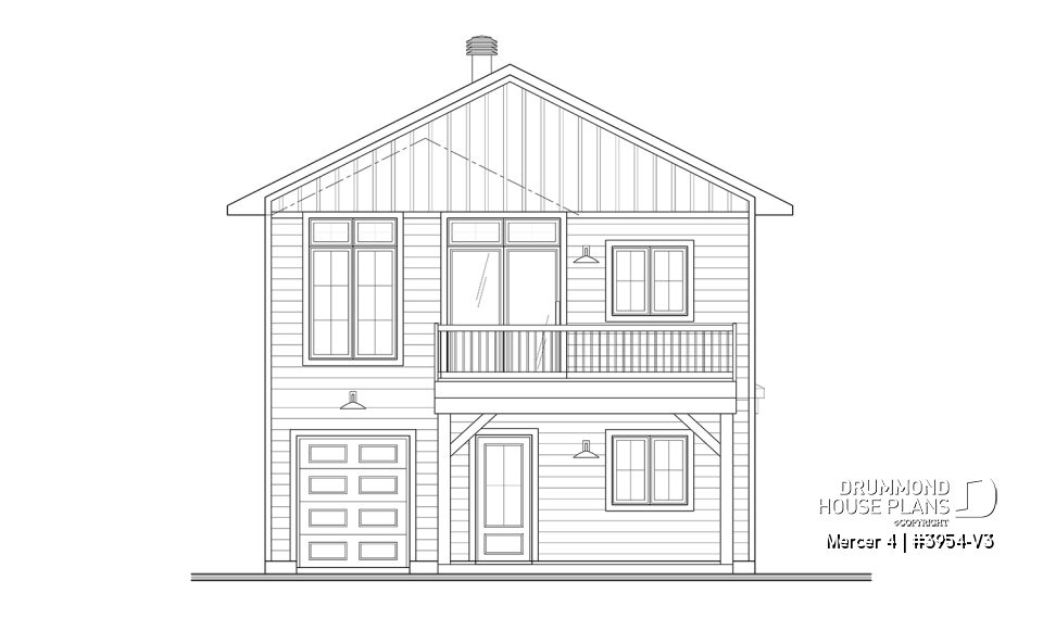 rear elevation - Mercer 4