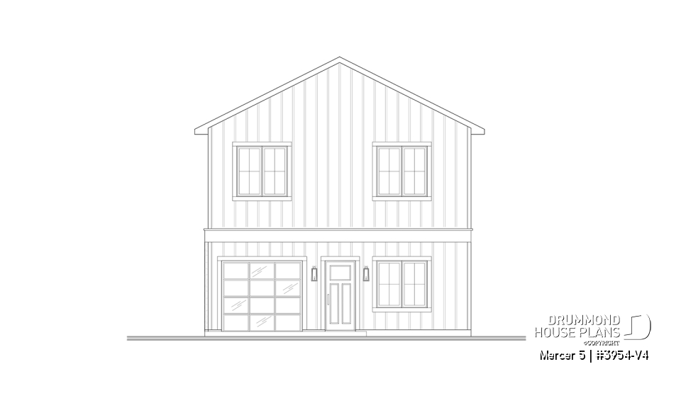 rear elevation - Mercer 5