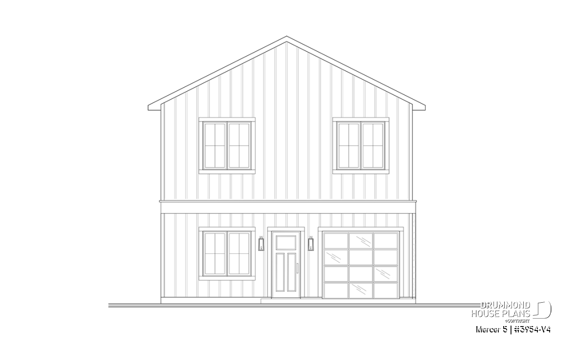 rear elevation - Mercer 5