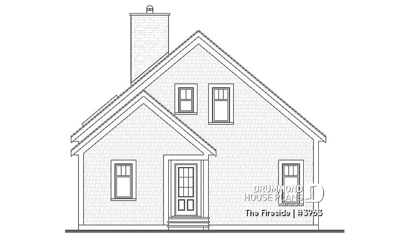 front elevation - The Fireside