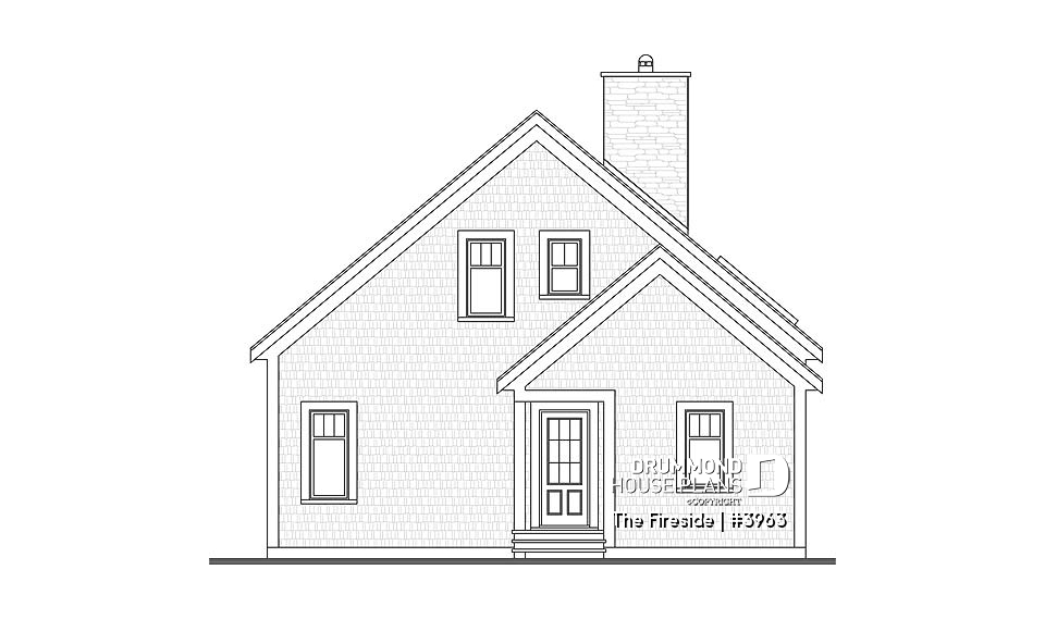 front elevation - The Fireside