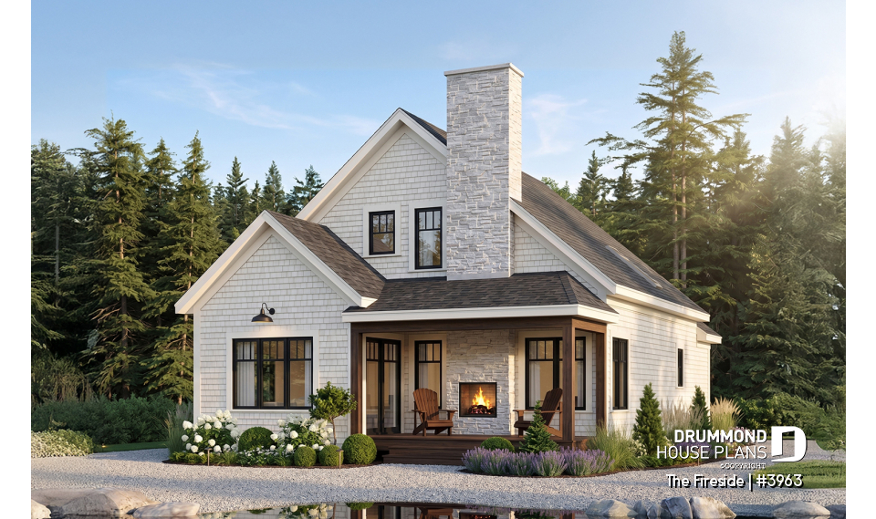 Rear view - BASE MODEL - The Fireside