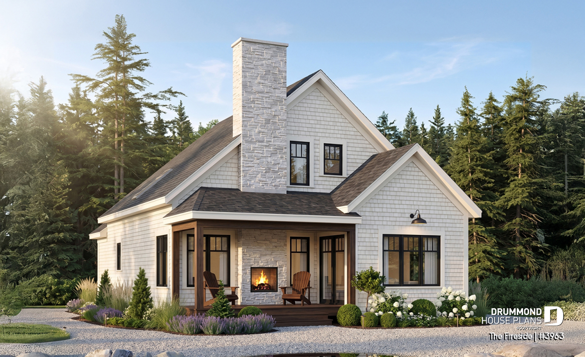 Rear view - BASE MODEL - The Fireside