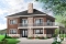 front - BASE MODEL - Contemporary cottage plan, 3-4 beds, 2 family rooms large balcony, main living on second floor  - Tremblant