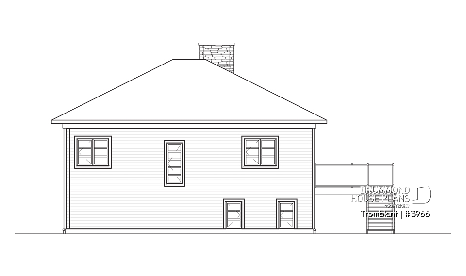 rear elevation - Tremblant