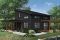Color version 2 - Rear - Affordable Small Modern Cottage, large covered deck, open floor plan, lots of natural lights - NOYO