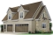 front - BASE MODEL - Large 3-car garage with bonus room on second floor - Glide-away