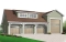 front - BASE MODEL - 4-car garage for RV and regular vehicles + large second floor bonus storage or room - Cottonwood