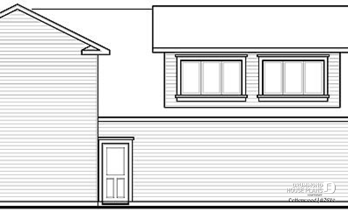 rear elevation - Cottonwood