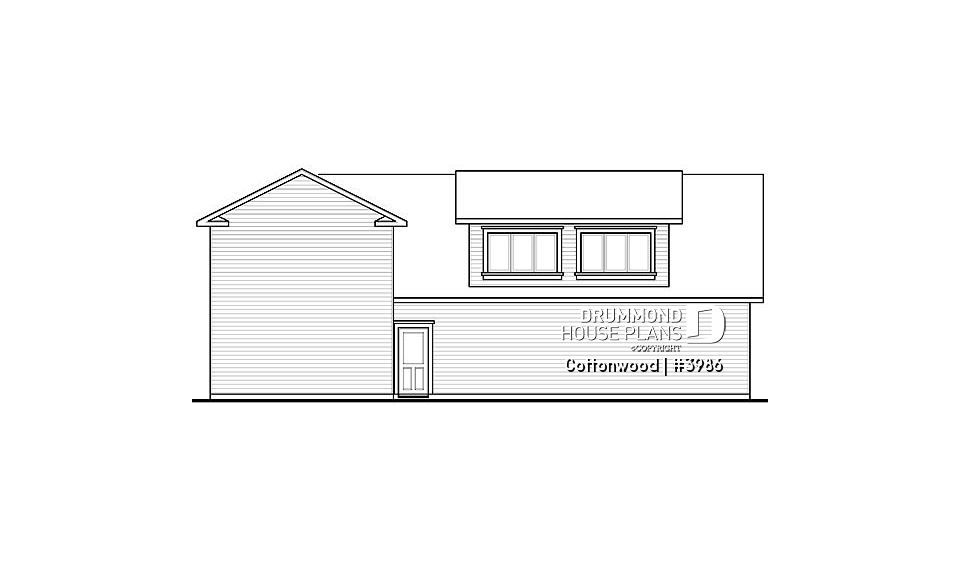 rear elevation - Cottonwood